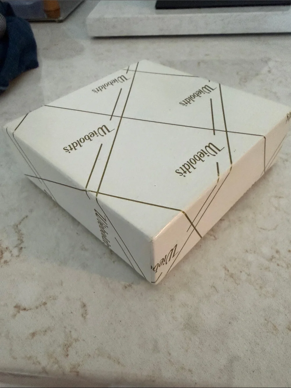White and Gold Decorative Gift Box